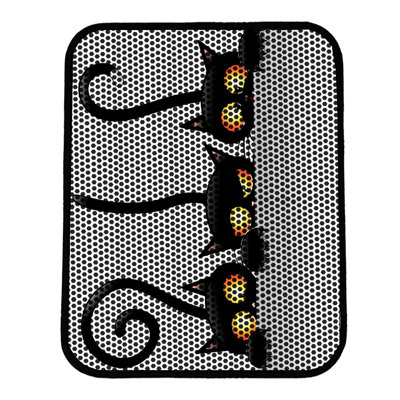 Tapis pour litière de qualité supérieure, 18 po x 24 po | 50% PVC / 50% polyester, lavable à la machine et passer l'aspirateur | Conception durable et facile à nettoyer pour les propriétaires d'animaux de compagnie | Protégez vos planchers des dégâts de la litière