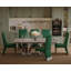 Chaises de salle à manger modernes en velours vert moderne