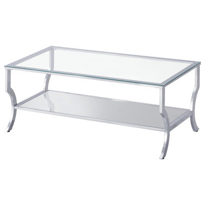Seroff Chrome 2-Piece Coffee Table Set