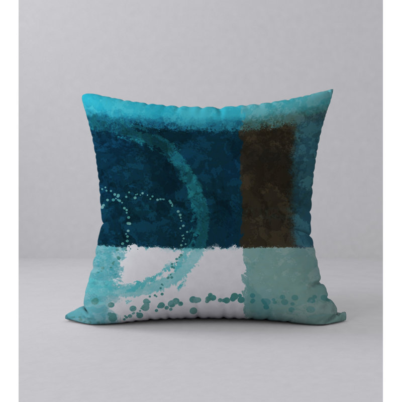 Abstract Reversible Throw Pillow, 18" x 18"