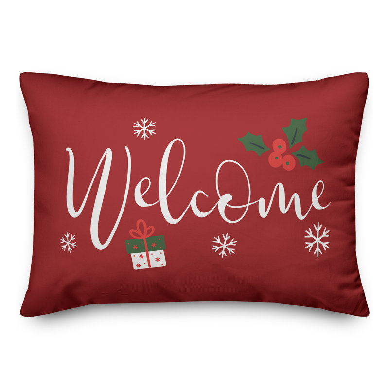 No Decorative Addition Throw Pillow, Red