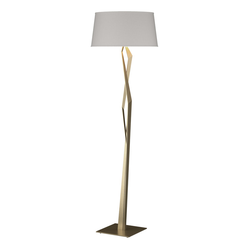 Facet 66" Novelty Floor Lamp, Flax, Soft Gold