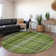 Premium Machine Washable Cerrito AMF541 Green Rug