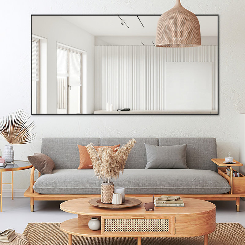 Miroir de salle de bain mural Talma, H 51 po x l 32 po, Noir