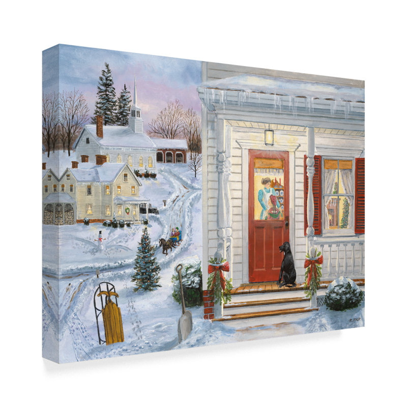 « patiente waiting door », reproduction de photo sur toile tendue, H 14 po x l 19 po x P 2 po