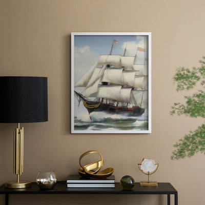 NAUTICAL Series LXV, reproduction encadrée - bois massif