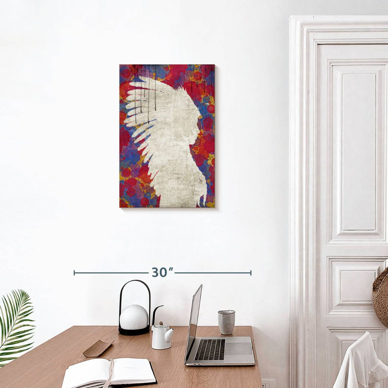 Lelar Abstract Indian, 24" H x 16" W