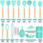 Ensemble d'ustensiles de cuisine Chef 33 pièces, ensemble de spatules antiadhésives en silicone avec support,-86180578
