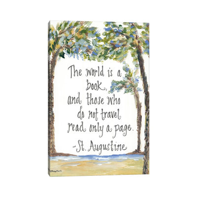 " Travel St. Augustine " Textual Art