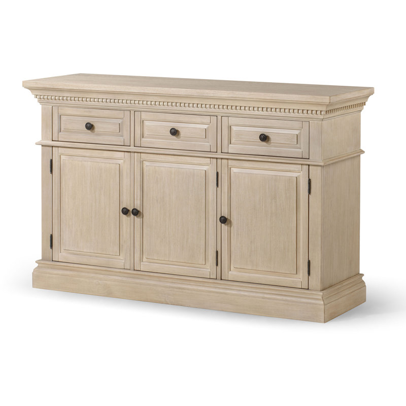Buffet en bois Maven Lane Theo, Blanc