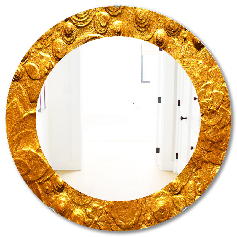 Yellow Moods 23 - Miroir moderne, H 31,5 po x l po