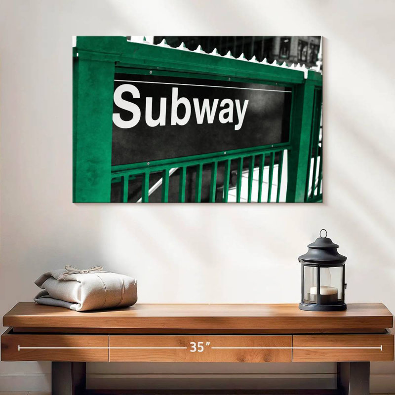 Mehar Subway Sign, 16" H x 24" W