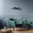 Elegant Decorative Metal Wall Accessory, Black Finish, 8.3 x 27.6 inches | 100% Metal Construction, Thickness: 0.6 inches | Perfect for Home Decor, Modern Aesthetic, Durable and Stylish Design