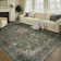 Floral Green Non-Slip Washable Area Rug