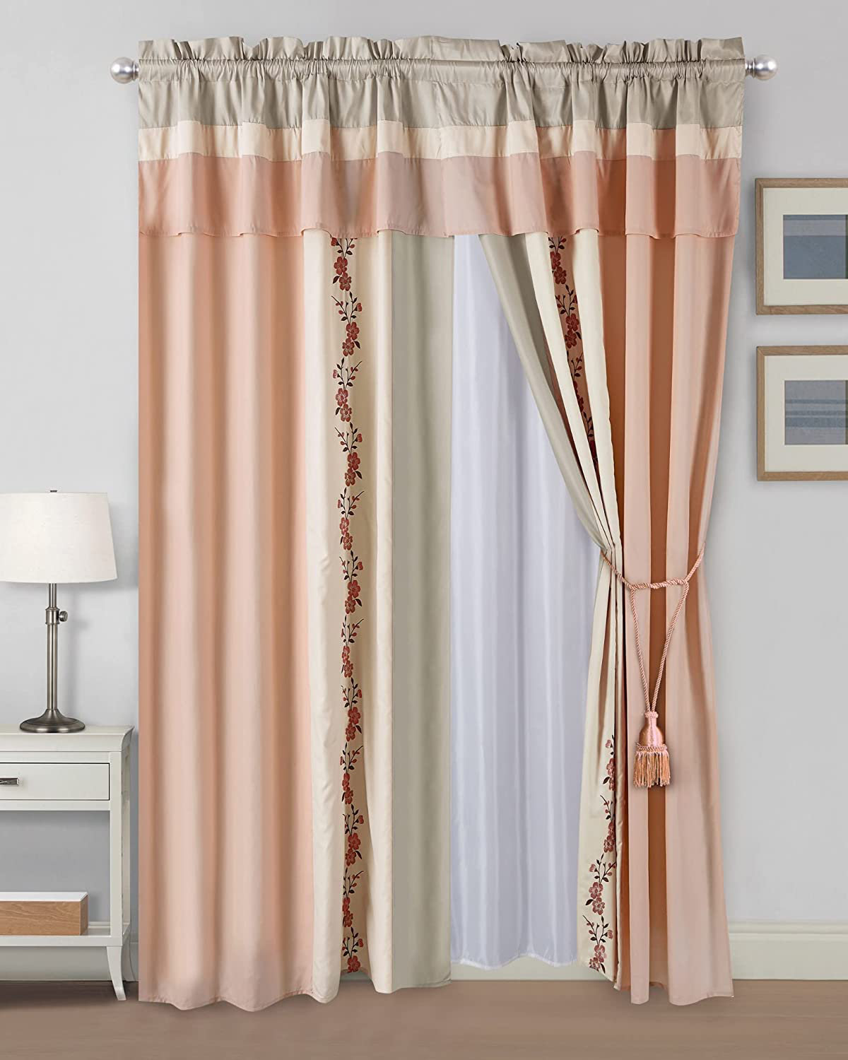 Red Barrel Studio® Polyester Semi-Sheer Curtain Pair