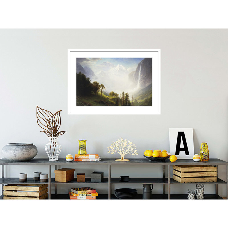 «Majesty of the Mountains» par Albert Bierstadt, impression giclée encadrée, 29.12" H x 41.5" W