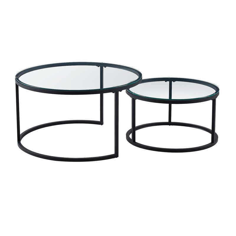 Round Metal Outdoor Coffee Table , 203.2cm cm W 203.2cm cm D