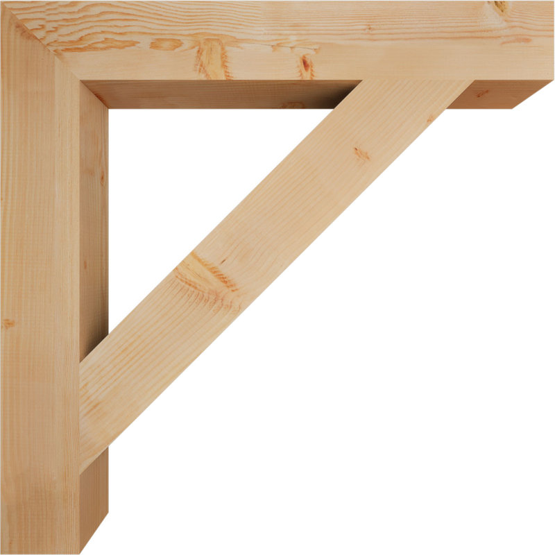Support de bloc traditionnel, Douglas (lisse), H 42 po x l 5,5 po x P 42 po