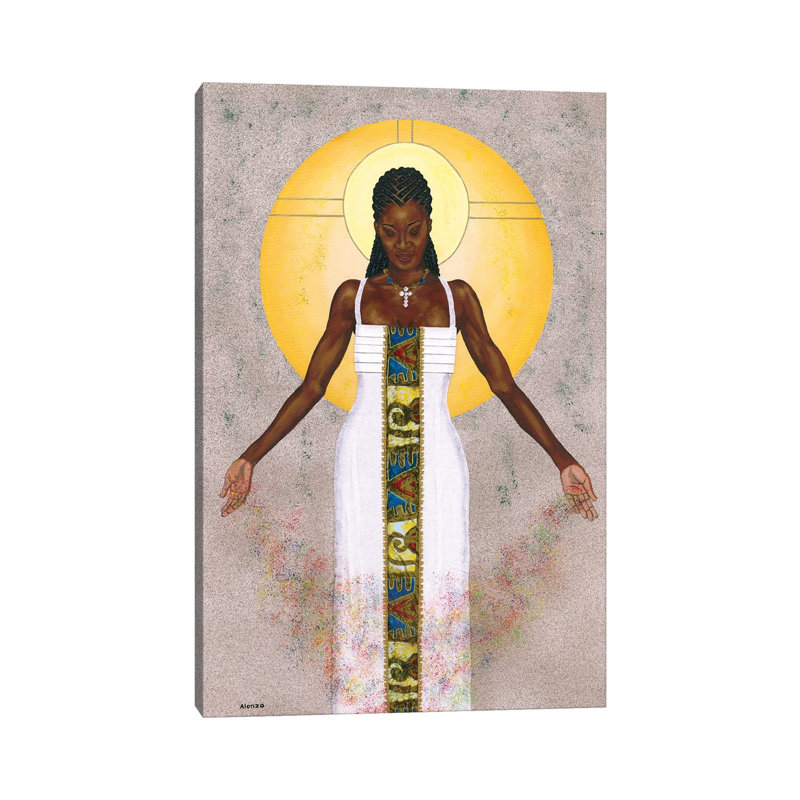 Her Peace by Alonzo Saunders - Wrapped Canvas Painting, 101.6 cm H x 66.04 cm W x 1.91 cm D