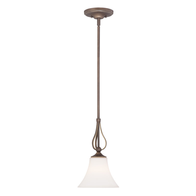Luminaire suspendu conique à 1 lumière Niehoff, Nickel brossé