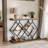 3-Tier Entryway Table, Industrial Console Sofa Table with Storage, Accent Table with Open Shelves, x-Shaped Metal Frame, Foyer Table for Entryway, Hallway-844499233-844499235