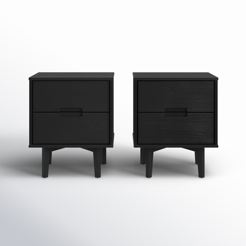 Tables de chevet Aizlyn, Noir