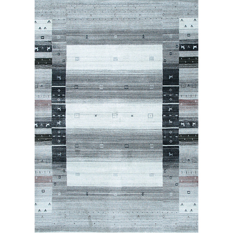 Stylish & Durable Zaraah Hand-Tufted Modern Contemporary Wool Indoor Grey Rectangular Area Rugs