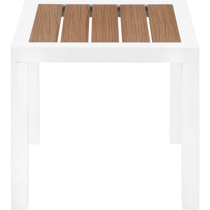 Table d'appoint Ventrell, Brun / blanc