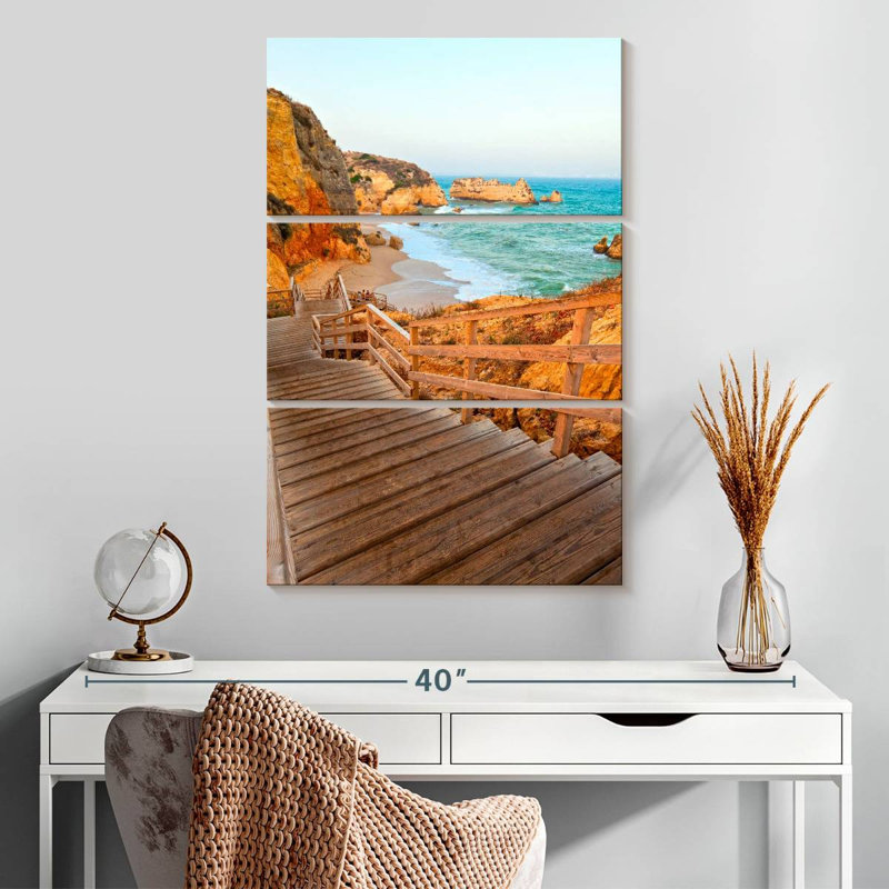 Lilie, Praia, Dona Ana, escalier de plage, H 32 po x l 20 po