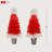 Lighted  Santa Hat Style Christmas Tree Set Of 2, 4Ft Artificial Tree With Warm White Lights, Christmas Tree For Decoration Inside And Outside