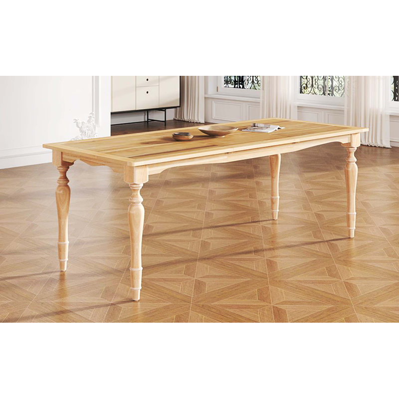 Table de salle à manger extensible rétro Vintage avec panneau d'extension amovible, mobilier de salle à manger polyvalent