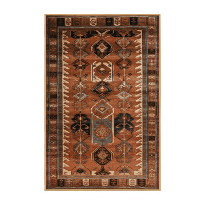 Machine Washable Turkish Brown Area Rug