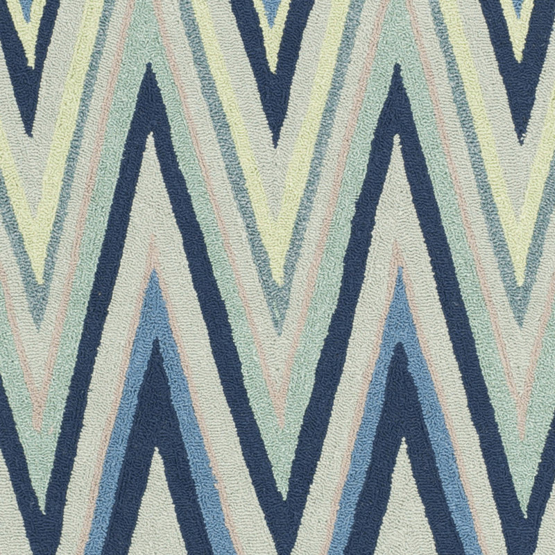 Ardi Hand Hooked Performance Chevron Rug, Rectangle 5' x 8'
