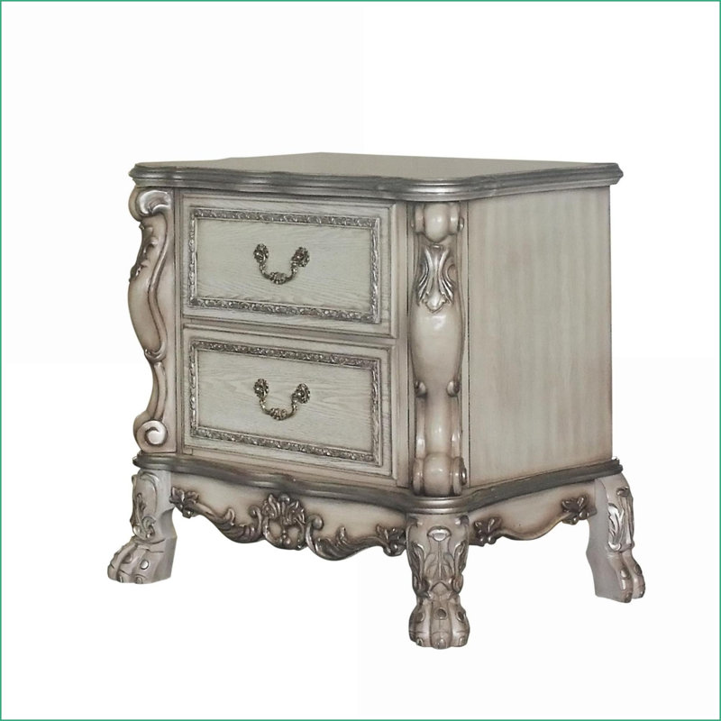 Table de chevet 2 tiroirs Traditional