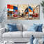 «London Cityscape», art mural sur toile, ensemble de 3 scènes de rue-983006846