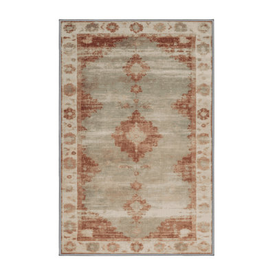 Machine Washable Overdyed Gray Area Rug