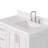 36.25'' Single Bathroom Vanity with Carrara Quartz Top-94668911