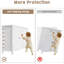 Armoire de rangement à chaussures à 4 niveaux en bois avec portes - Range-chaussures autoportant pour l'entrée, le couloir et la porte d'entrée