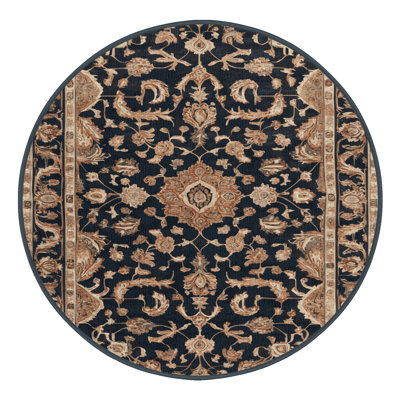 Machine Washable Persian Black Area Rug