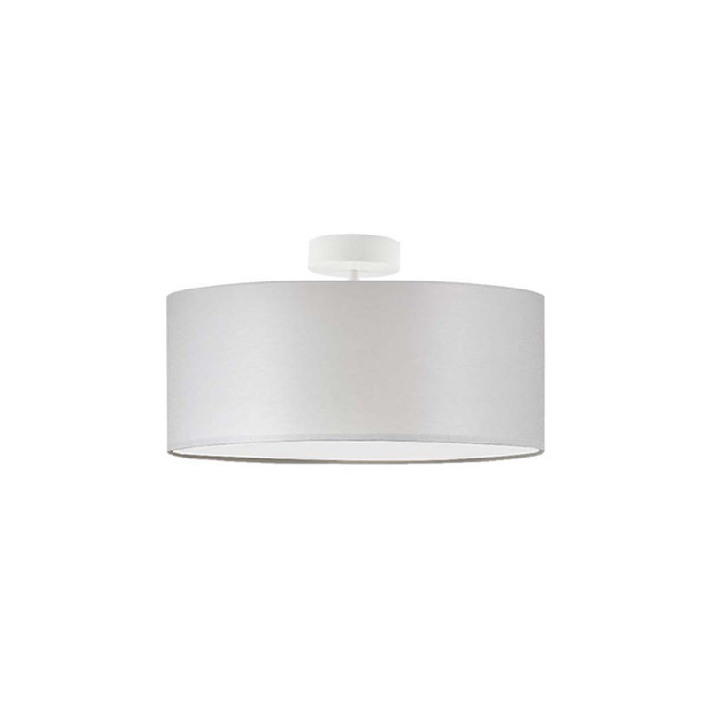 Audriona Semi Flush Mount, Light Grey, 30cm H x 40cm W x 40cm D, White