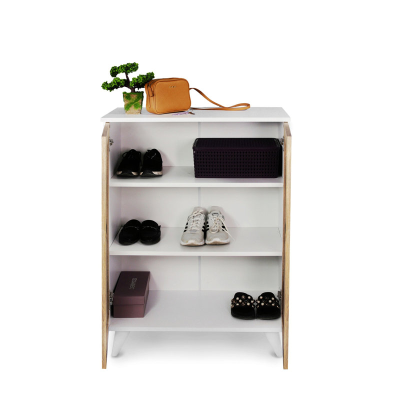 Range-chaussures en bois avec tablettes, range-chaussures pour la maison