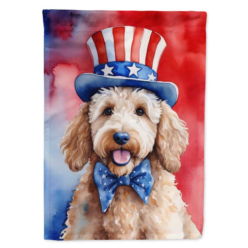 Drapeau patriotique du jardin américain, Goldendoodle