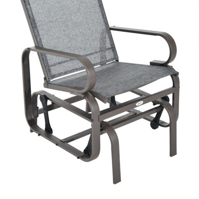Backyard Glider - Wear-, Comfortable, Gray Outdoor Chair Quick-dry Fabric, Heavy-duty,