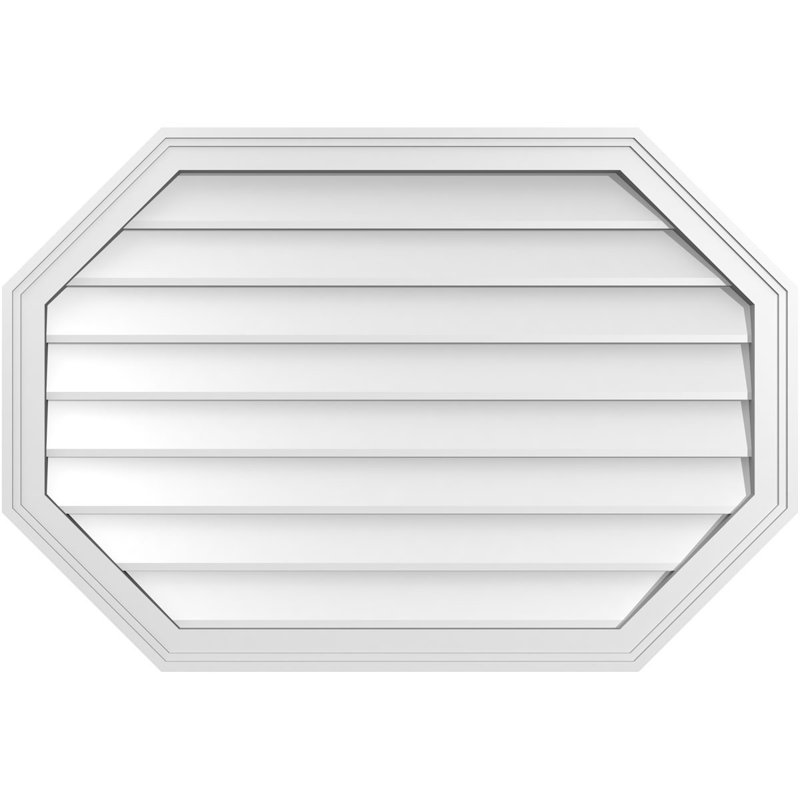Évent horizontal gondole allongé en surface octogonal Signature, H 26 po x l 38 po x P 1,5 po