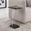 Angle Glass End Table