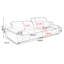 Coussin de canapé modulaire en cuir blanc-2140386440-2140386447