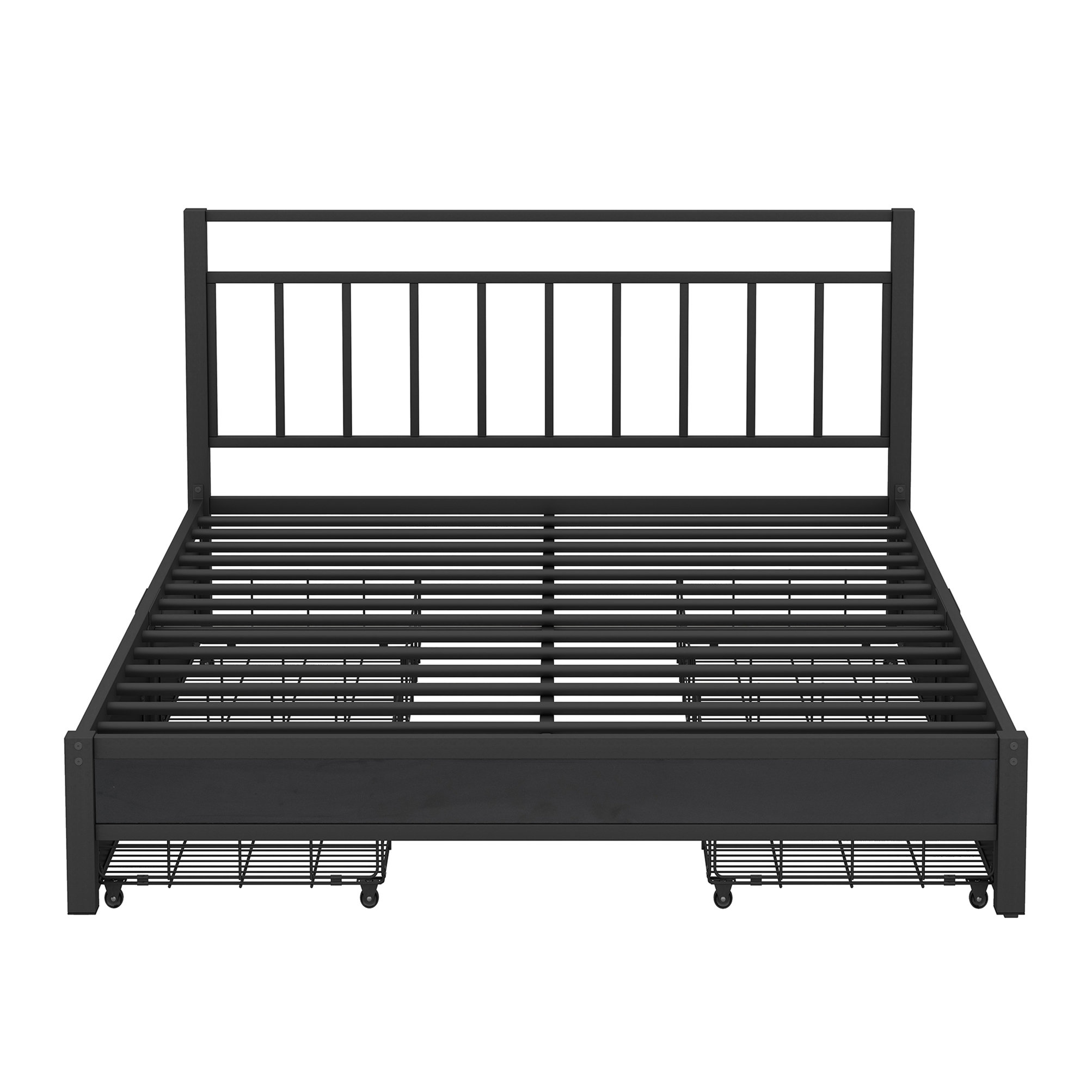 Latitude Run® Carina Manufactured Wood+Metal Spindle Storage Bed | Wayfair