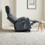 Fauteuil inclinable en polyester avec massage par vibration 8 points, chauffage lombaire et ports USB-717665227