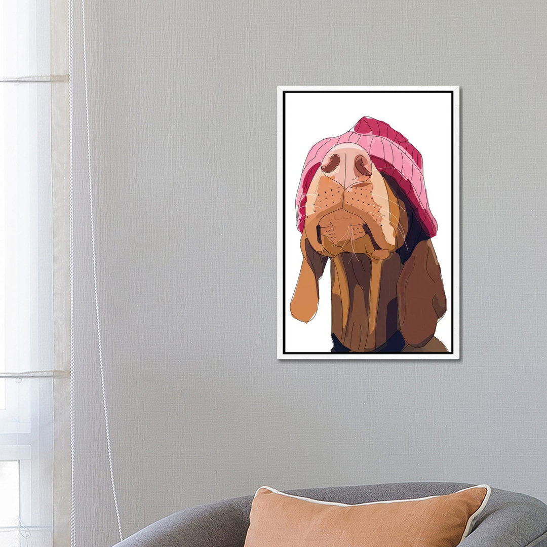 Hipster Vizsla von Sketch And Paws - Gallery-Wrapped Canvas Giclée on Canvas