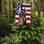 2 côtés en polyester de 2 côtés american drapeau de jardin